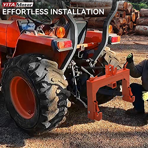 3 Point Quick Hitch, 3000 lbs 2" Receiver for Category 1 & 2 Tractors U55859