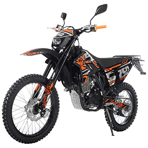 250cc Dirt Bike with 21" Front and 18" Rear Wheels, 5-Speed Manual K337471