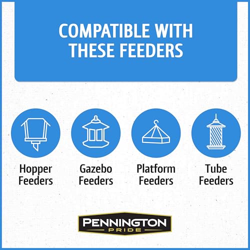 Wild Bird Seed for Outside Feeders, High-Protein, No-Waste, 15-lb Bag F570741