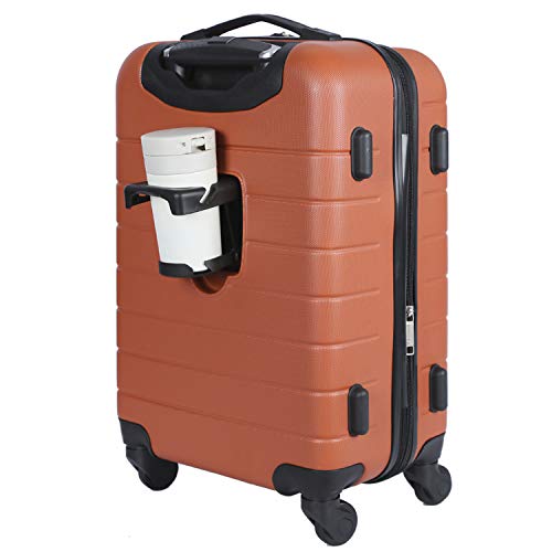 Smart Luggage Set with Cup Holder and USB Port, 20-Inch Carry-On K967