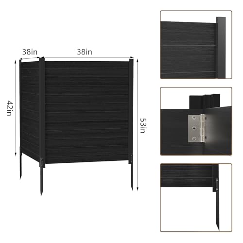 Air Conditioner Fence Panels 38"W x 42"H, 2 Panels with Metal Stake D87973