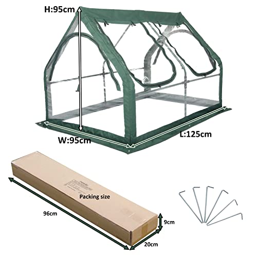 Portable Greenhouse for Garden Bed with PVC Cover P782033
