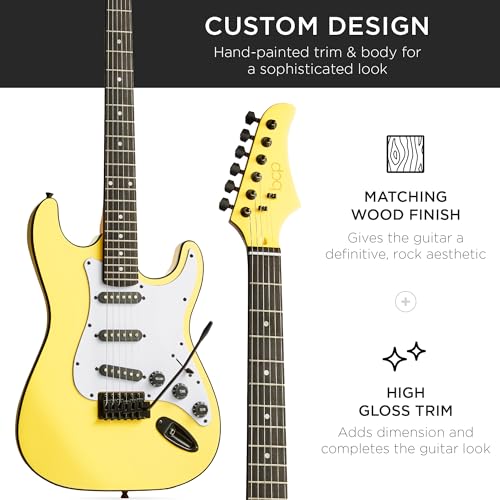 Beginner Electric Guitar Starter Kit with Case, Amp, and Accessories G63095