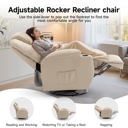 Rocking Recliner Chair with Massage and Heat E368