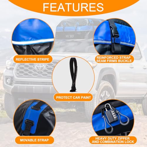 Soft-Shell Waterproof Rooftop Cargo Carrier for SUV, 21 Cubic Feet S158395
