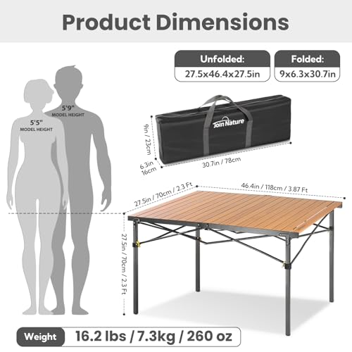 Foldable Camping Table for 2-6 Person with Carry Bag K7030
