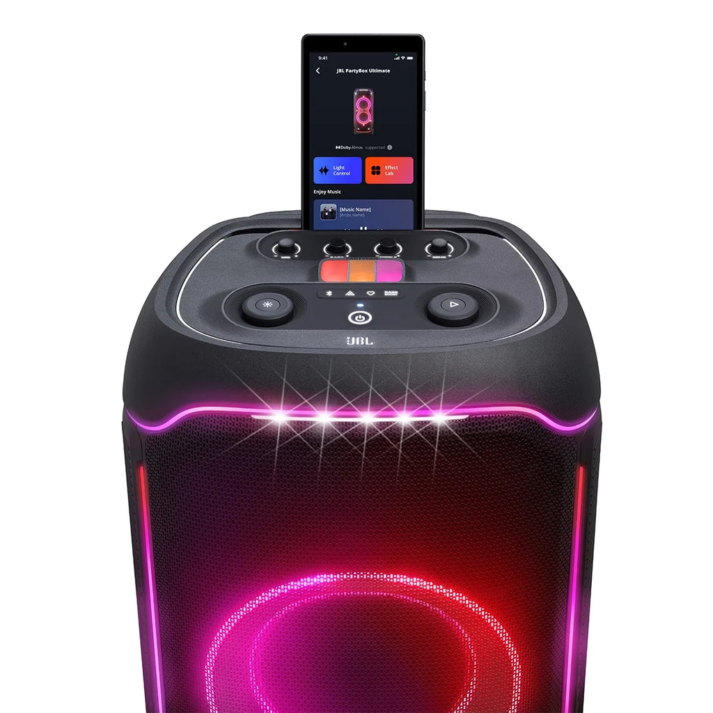 Waterproof Wi-Fi Party Speaker with Dolby Atmos and Lighting Effects E93491