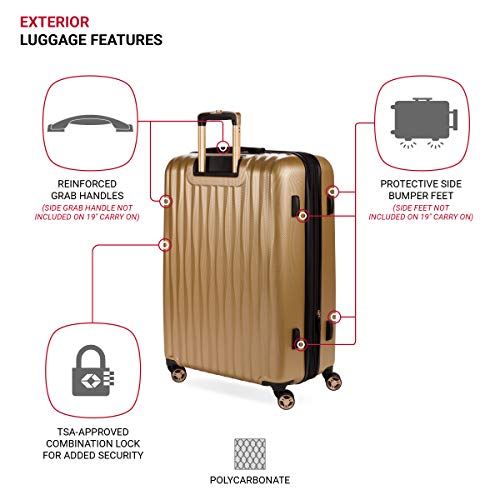 Expandable Hardside Carry-On Luggage with Spinner Wheels and TSA Lock F31623