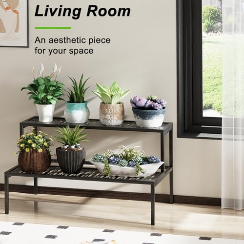Semi-Circular 3 Tier Plant Stand for Indoor Outdoor Corner Display Z17057