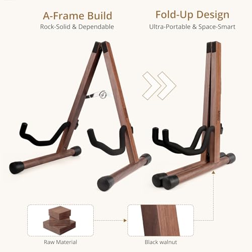 Foldable Hardwood Guitar Stand N691996