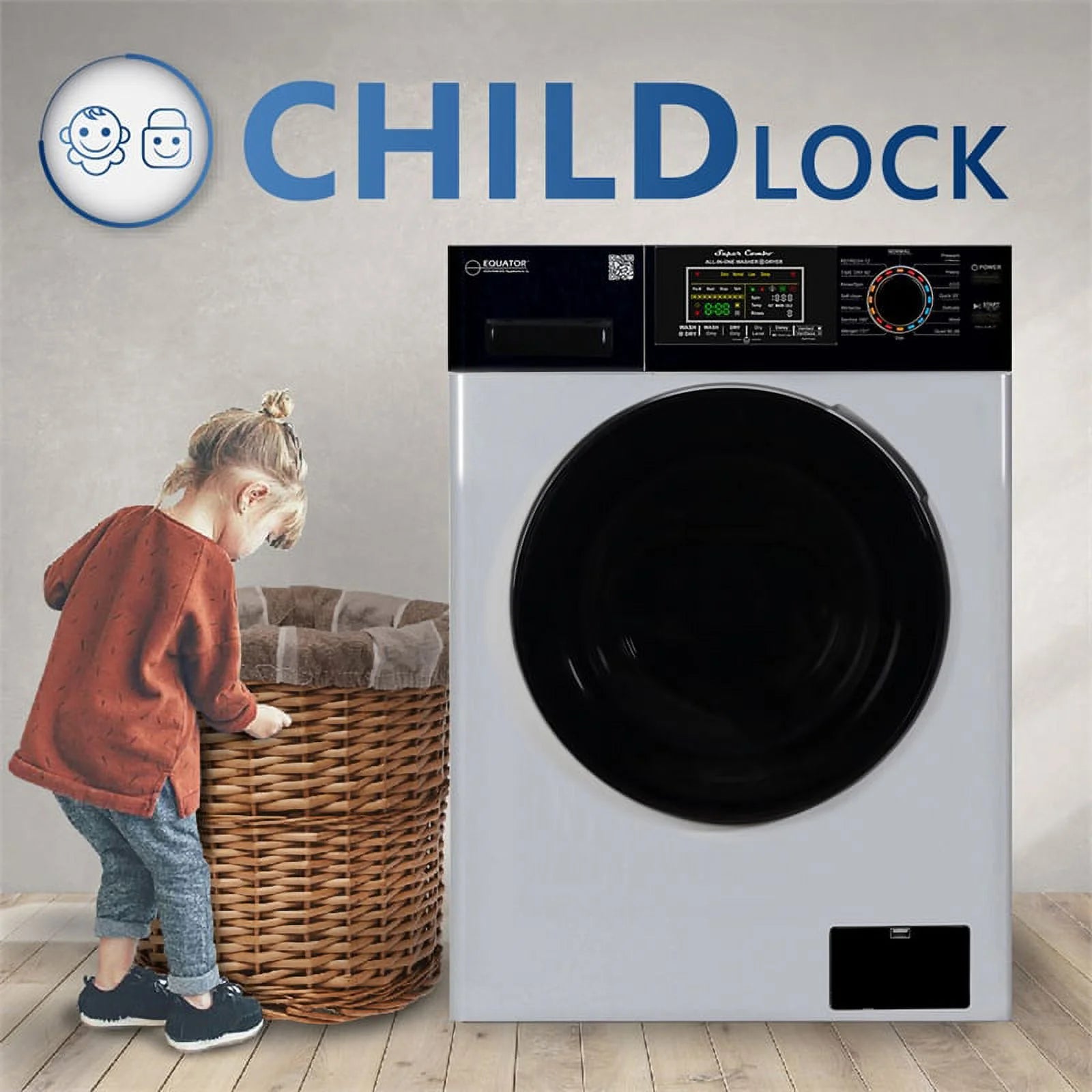 Compact 110V Combo Washer Dryer 18 lbs D646893