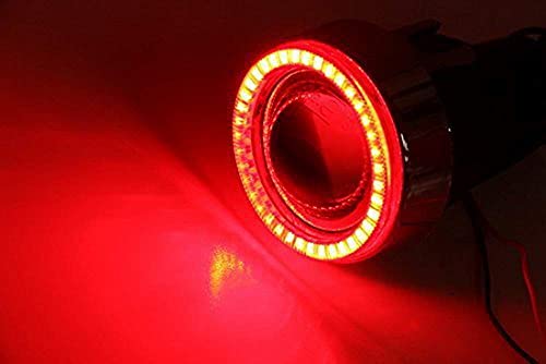 3-Inch Projector Fog Light Kit with Red LED Halo Ring P5713