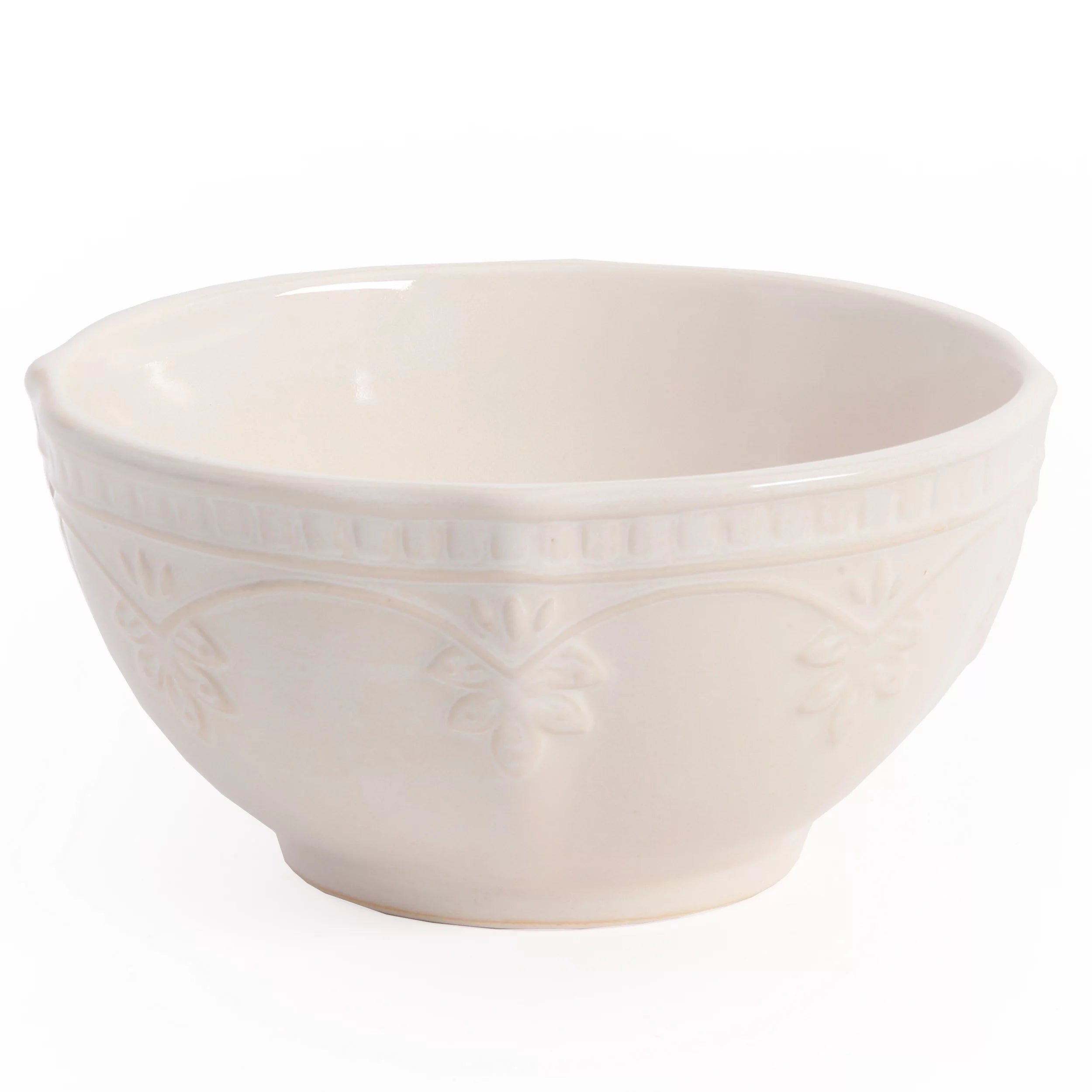Farmhouse Lace 12-Piece Dinnerware Set, Linen X354