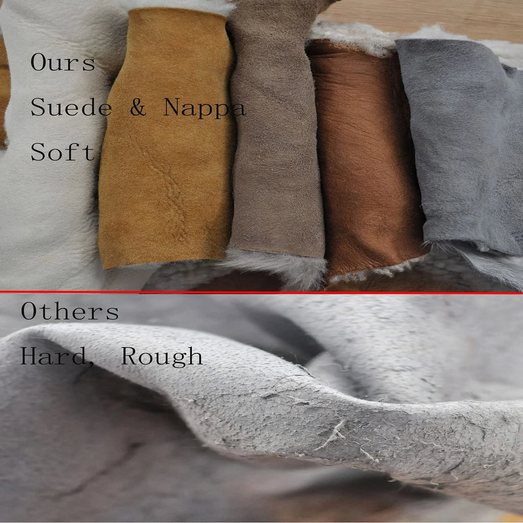 Eco-Friendly Sheep Leather and Wool Scraps, Various Sizes, 1 Pound per Bag R895104