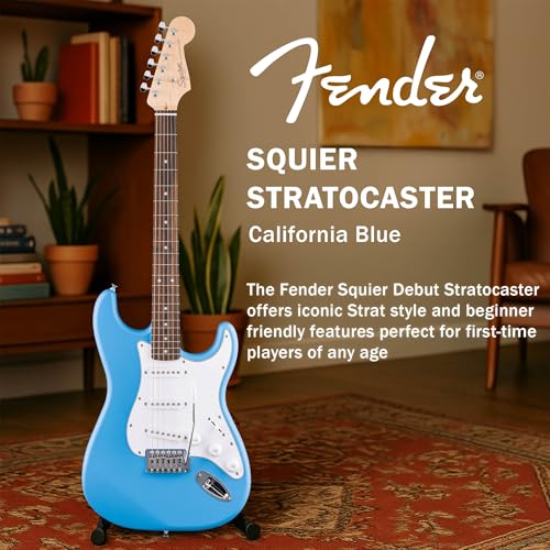 Stratocaster Electric Guitar Bundle with Amplifier, Gig Bag, Strap, Cable, Picks, and DVD S5583