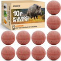 10 Pack Wild Hog Scram All Natural Wild Pigs, Feral Hogs and Javelina Repellent for farm, garden, yard, lawn, backyard, trees.
