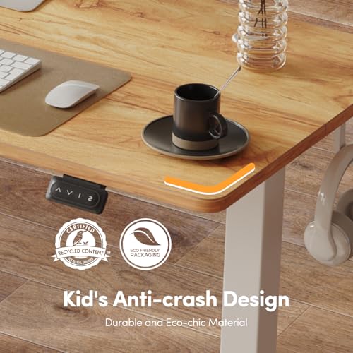 Electric Standing Desk Adjustable Height, 40 x 24 Inch Sit and Stand Desk, Home Office Desk O959