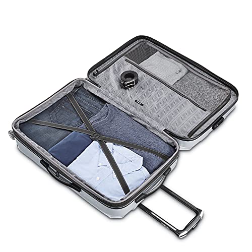 Hardside Expandable Carry-On Luggage with Spinner Wheels, Black, 20-Inch S82043