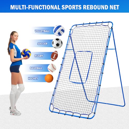 Volleyball Baseball Softball Rebounder Net for Outdoor Indoor Training L56619