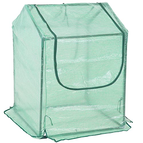 Outdoor Mini Greenhouse Tent with Steel Frame N893617