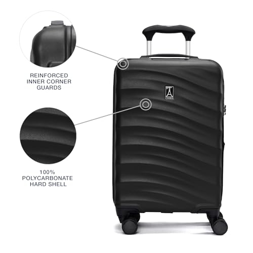 Hardside Expandable Carry-On Luggage with 8 Spinner Wheels and TSA Lock J560758