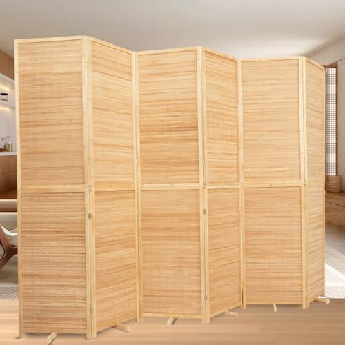 Bamboo Room Divider Folding Privacy Screen 4 Panel Freestanding F401