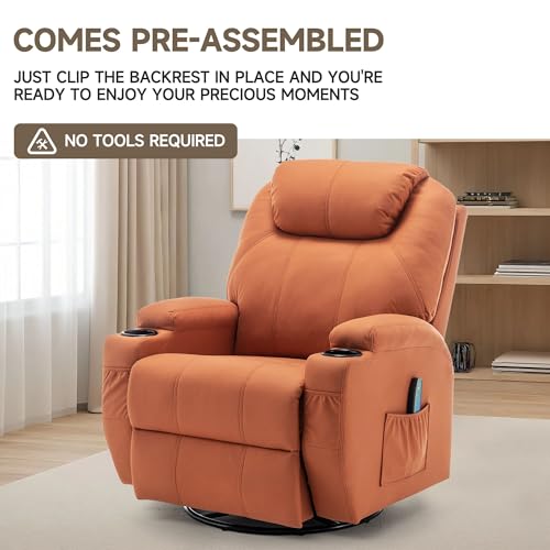 Rocking Recliner Chair with Massage and Heat E368