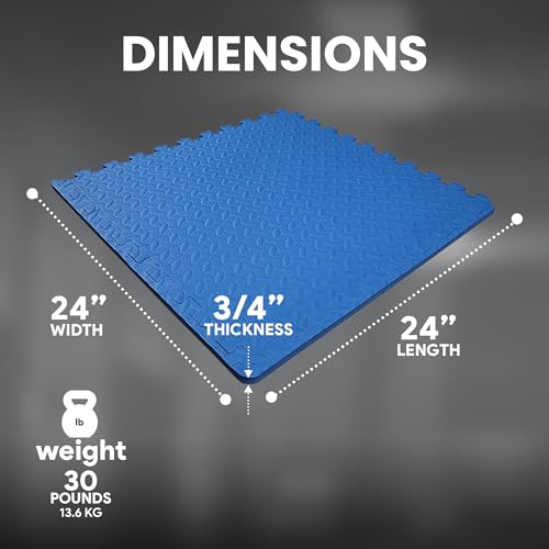Puzzle Exercise Mat with EVA Foam Interlocking Tiles for MMA, Gymnastics and Home Gym N211438