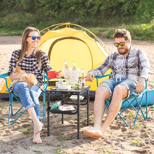 Folding Camping Table Small 2ft Portable Aluminum W647