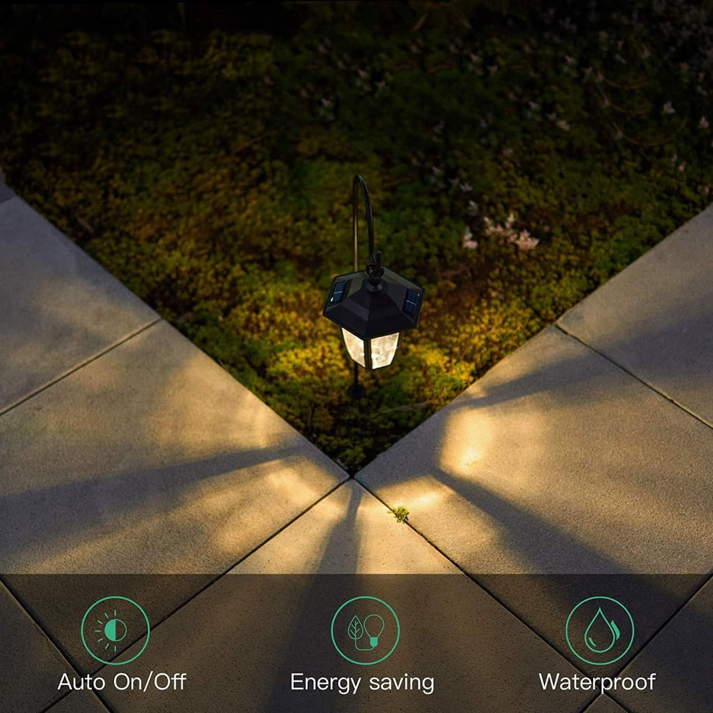 Solar Shepherd Hook with Hanging Lantern for Garden Path X68083