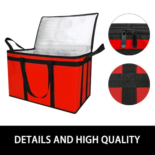 Insulated Food Delivery Bag Hot Cold Meal Carrier Cooler Tote K646948
