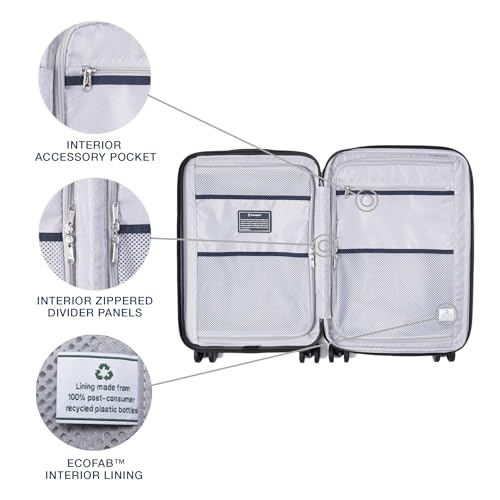Hardside Expandable Carry-On Luggage with 8 Spinner Wheels and TSA Lock J560758