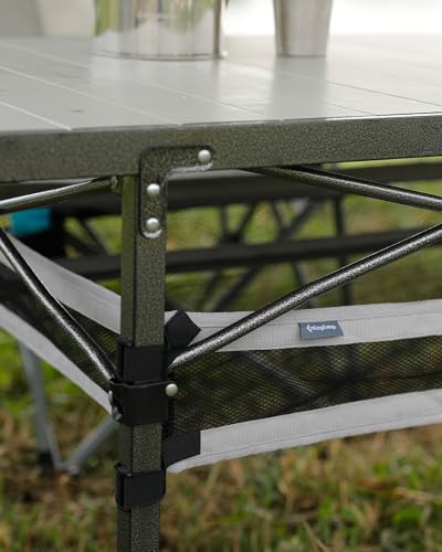 Folding Camping Table Portable Aluminum Roll Up Lightweight for Outdoor Picnic F98743