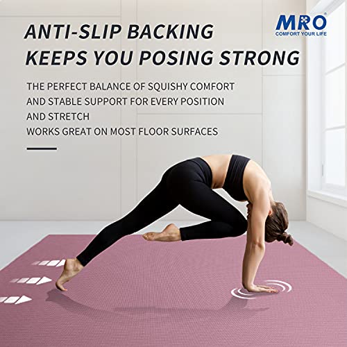 Extra Large Yoga Mat 12x6 ft Non-Slip Thick Exercise Mat for Home Gym Workout Z54498