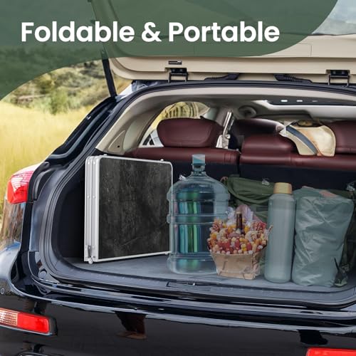 Folding Camping Table Small 2ft Portable Aluminum W647