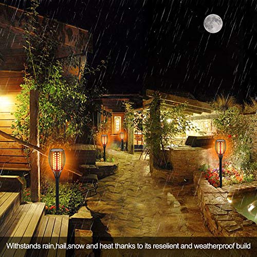Flickering Flame Torch Lights Outdoor Waterproof 4-Pack I197