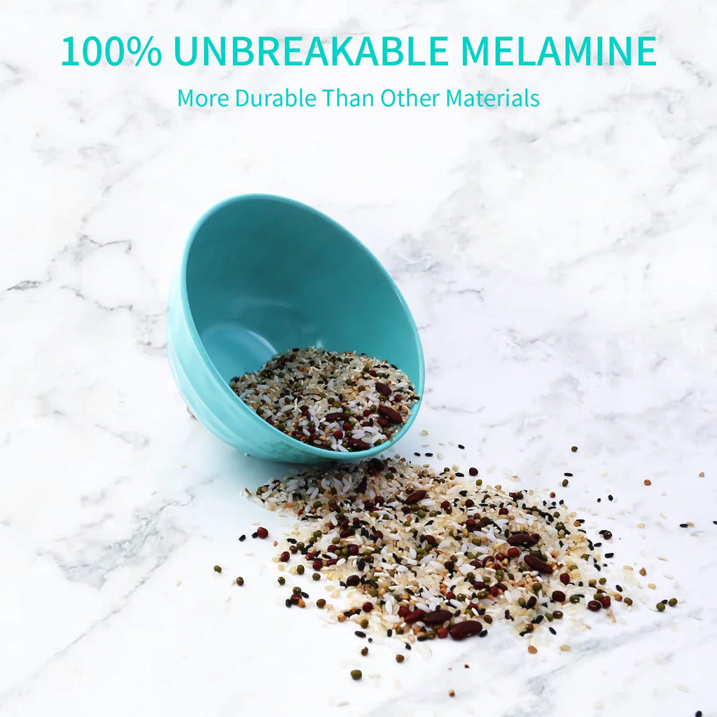 Melamine Mixing Bowl Set with Lids, 3-Piece Nesting Bowls, Dishwasher Safe G549