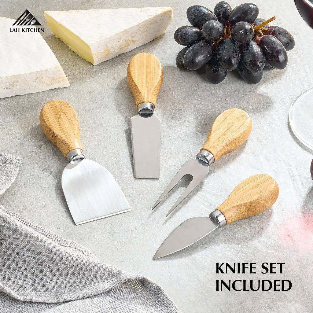 Large Charcuterie Board Gift Set with Accessories and Insulated Travel Bag I518
