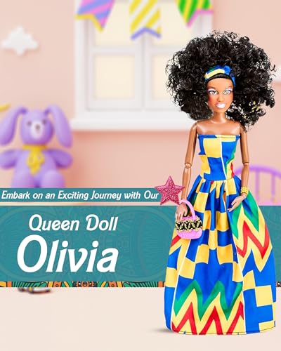 Black Doll Set with Movable Joints for Girls P68886