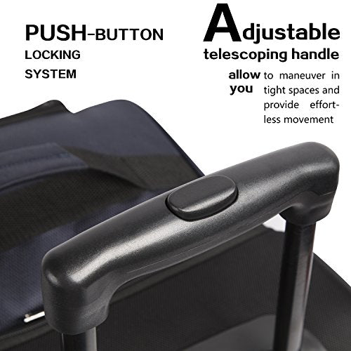 Rolling Duffel Travel Bag with 8 Pockets H1714