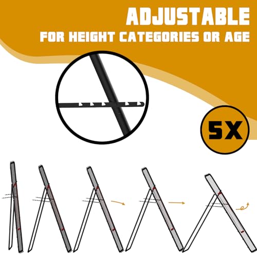 Adjustable Volleyball Net 7x4 Ft for Training Practice O34878