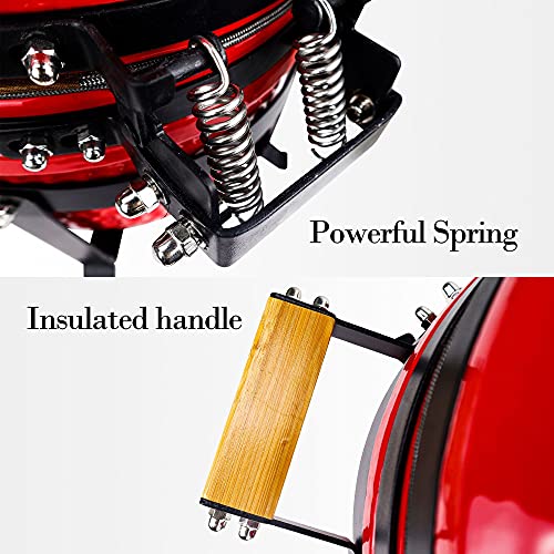 Ceramic Kamado Charcoal BBQ Grill and Smoker, 15 Inch with Tall Stand W2109