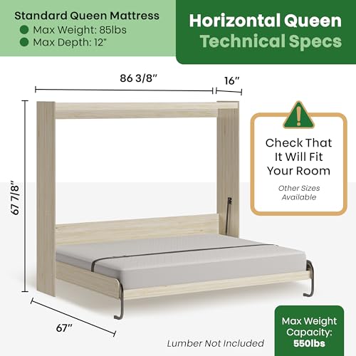 Queen Vertical Murphy Bed Hardware Kit with Bonus Tools L8760