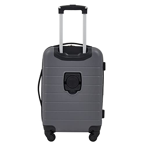 Smart Luggage Set with Cup Holder and USB Port, 20-Inch Carry-On K967