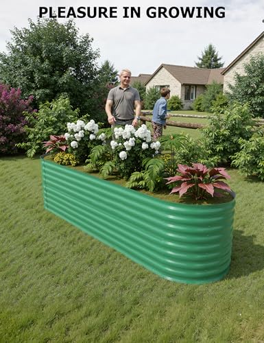 Galvanized Raised Garden Bed for Vegetables, Flowers, Outdoor D165