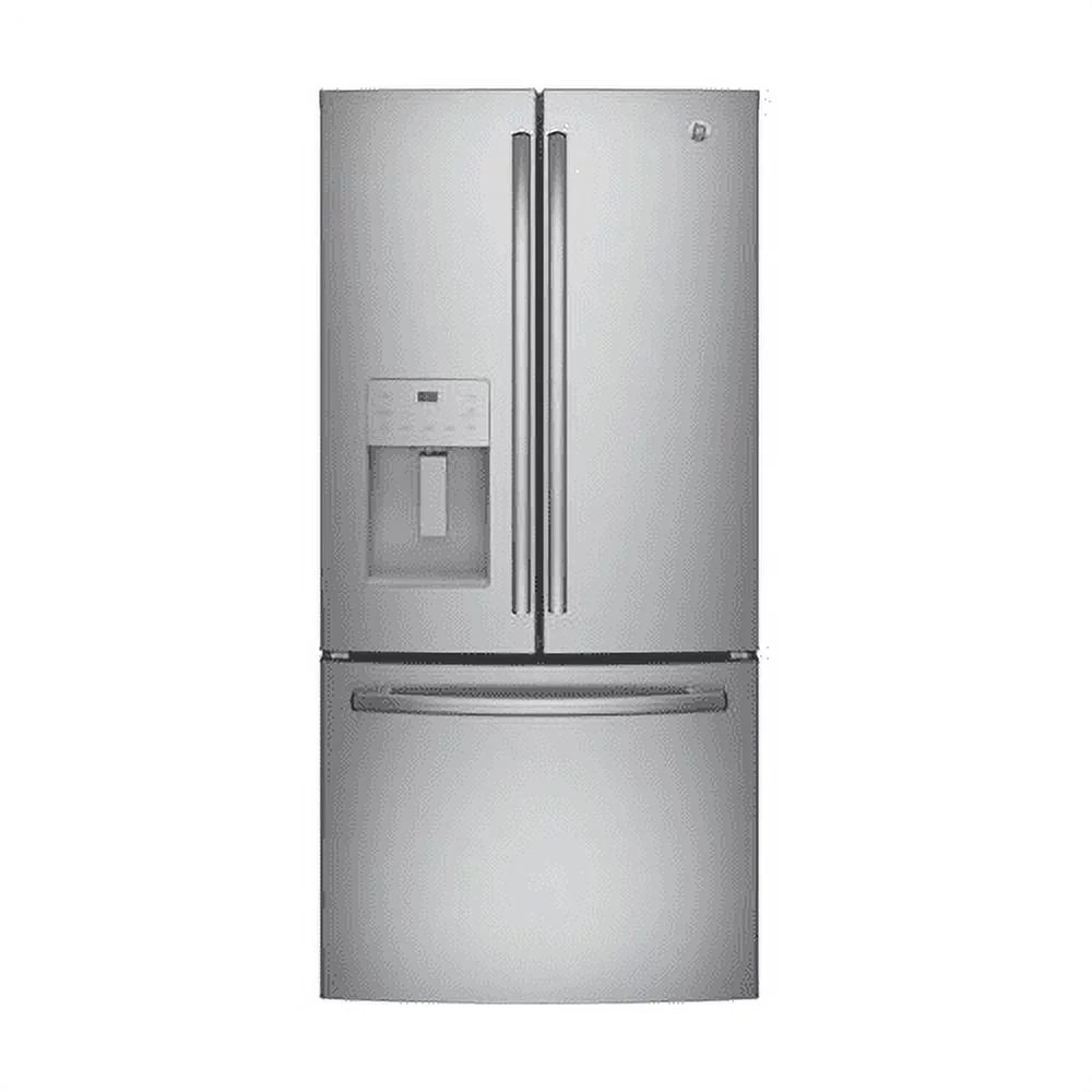"GE GYE18JSLSS 33"""" Counter Depth Side by Side Refrigerator with 17.5 cu. ft."