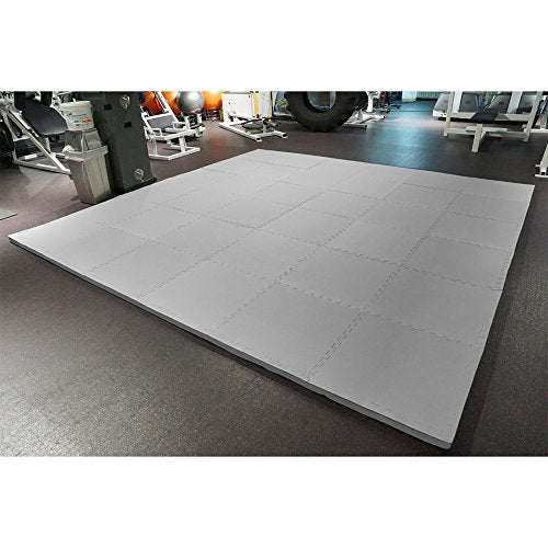 Interlocking EVA Foam Mats for Wrestling, MMA & Gymnastics - 1.5" Thick, 2'x2' Tiles G335676