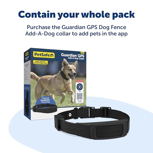 GPS Dog Fence for Yards 3/4 Acres or Larger, Wireless Collar System Y91842
