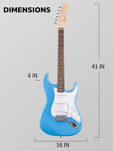 Stratocaster Electric Guitar Bundle with Amplifier, Gig Bag, Strap, Cable, Picks, and DVD S5583
