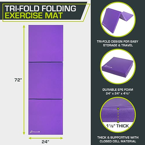 Tri-Fold Folding Exercise Mat W55179